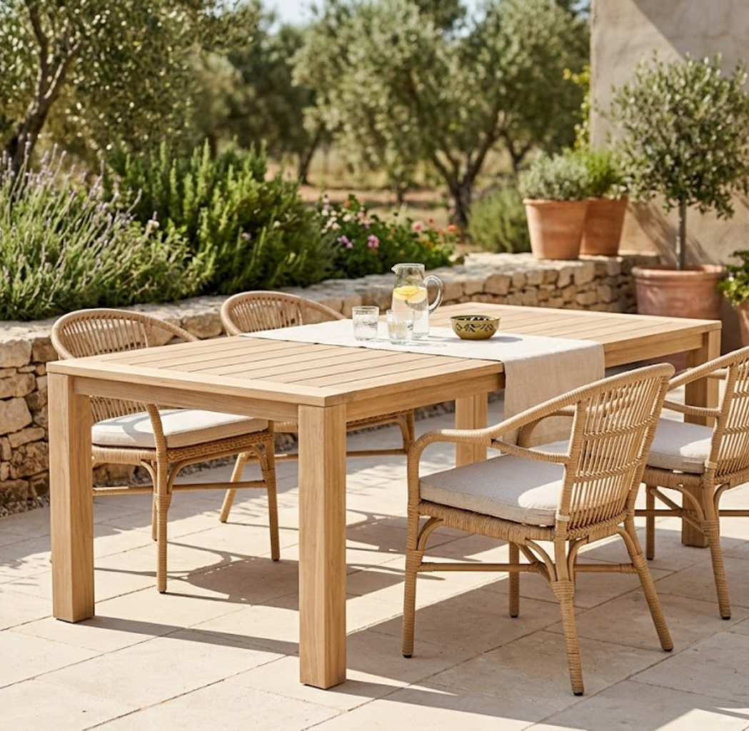 ALBERTA TEAK DINING TABLE
